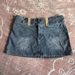 Y2K Mini Denim Skirt